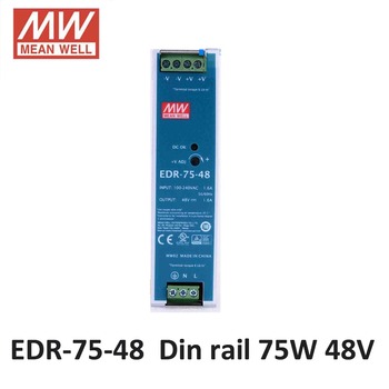 Mean Well EDR-75-48 AC/DC Mini size 75W 48V 1.6A Industrial DIN Rail Power Supply 48V Meanwell Switching Power Supply Driver